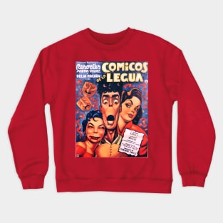 Vintage Mexican Cinema Icons Crewneck Sweatshirt